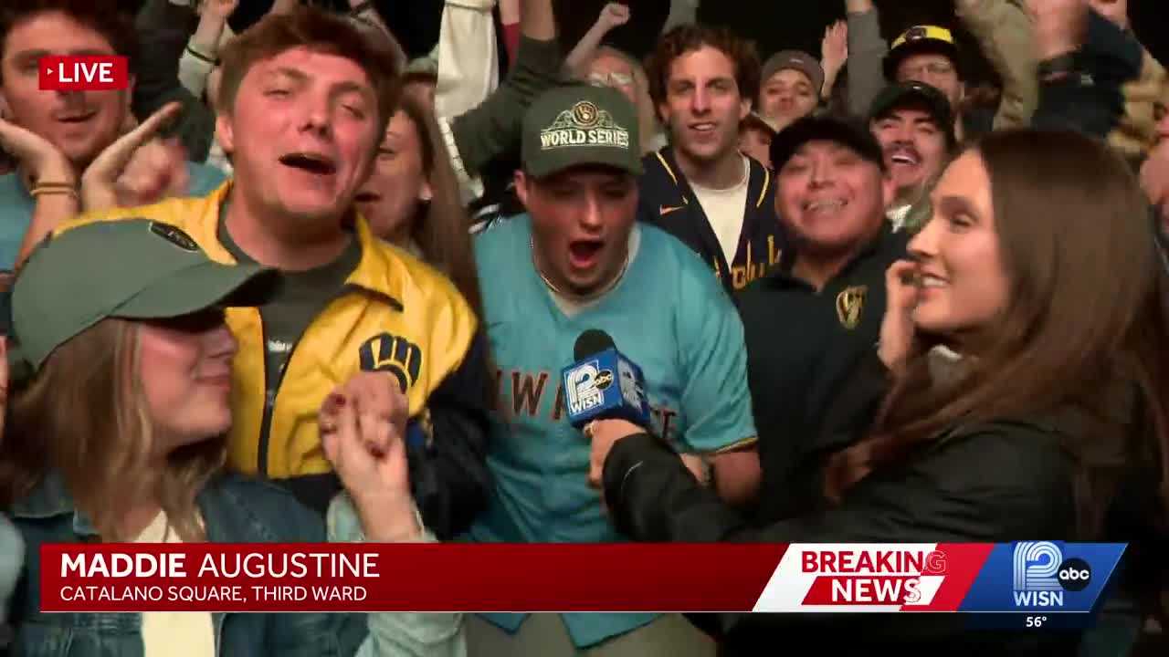 WATCH: Brewers fans react to winning Game 1 of the World Series — WISN 12 Milwaukee, Minnetonka Sports news