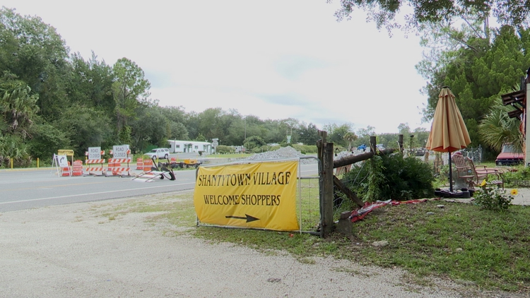 Shantytown Village owner concerned Pellicer Creek bridge construction is impacting business — First Coast News Local, Minnetonka Business news