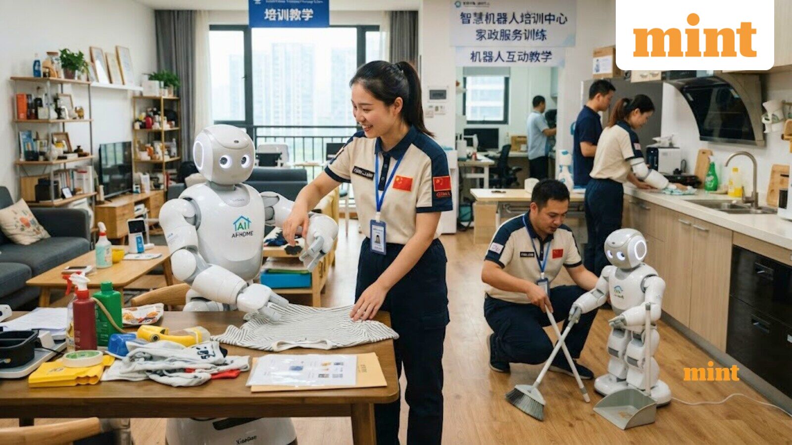 Workers in China are teaching robots everyday chores, earning ₹57,000 monthly by folding clothes, sweeping floors, more — Mint India, Minnetonka Technology news